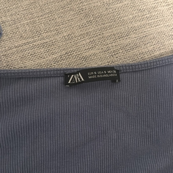 Blue Long-Sleeved Zara Top - Picture 3 of 3